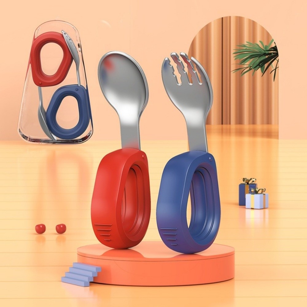 Self Feed Spoon - Silikonowy uchwyt, silikonowy zestaw łyżeczek dla
