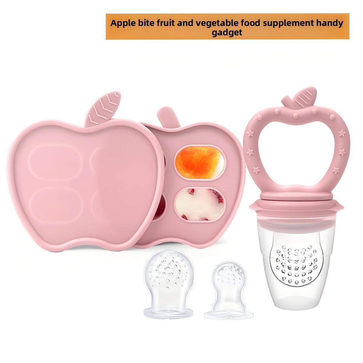 Baby Food Apple - Nowy smoczek-łyżeczka Apple Teething Popsicle zapobiegający
