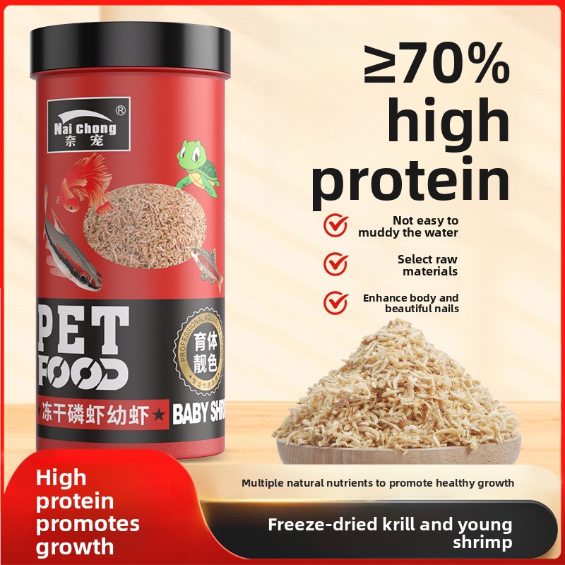 Baby Food With Protein - Naichong Liofilizowany Krill Antarktyczny - Wysokobiałkowa