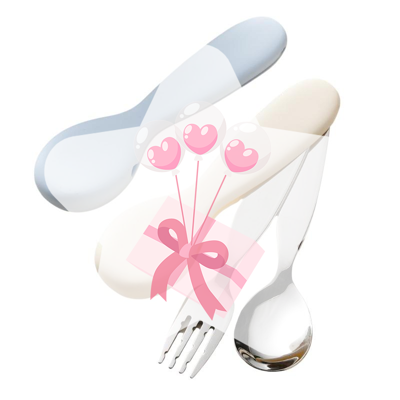 Self Feed Spoon - Zestaw łyżki i widelca dla maluchów