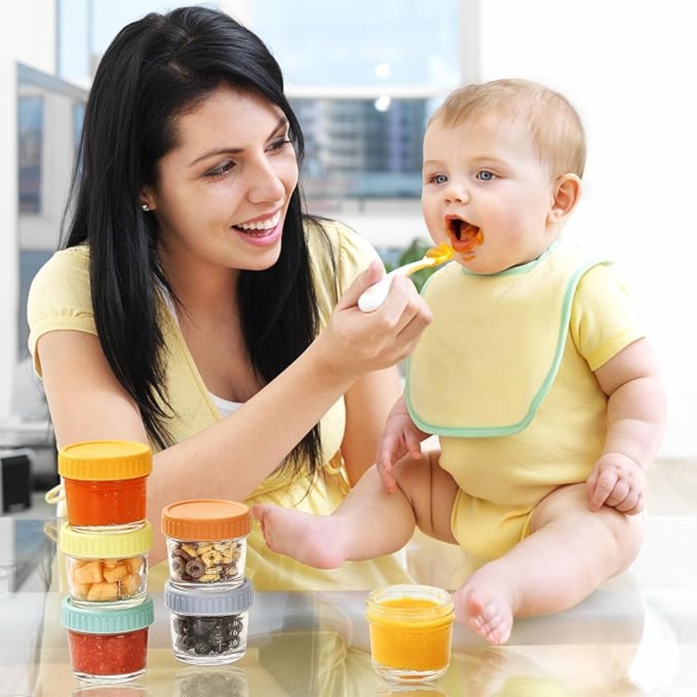 6 szt. Szklane słoiki na żywno – Baby Food Jars recenzja i cena