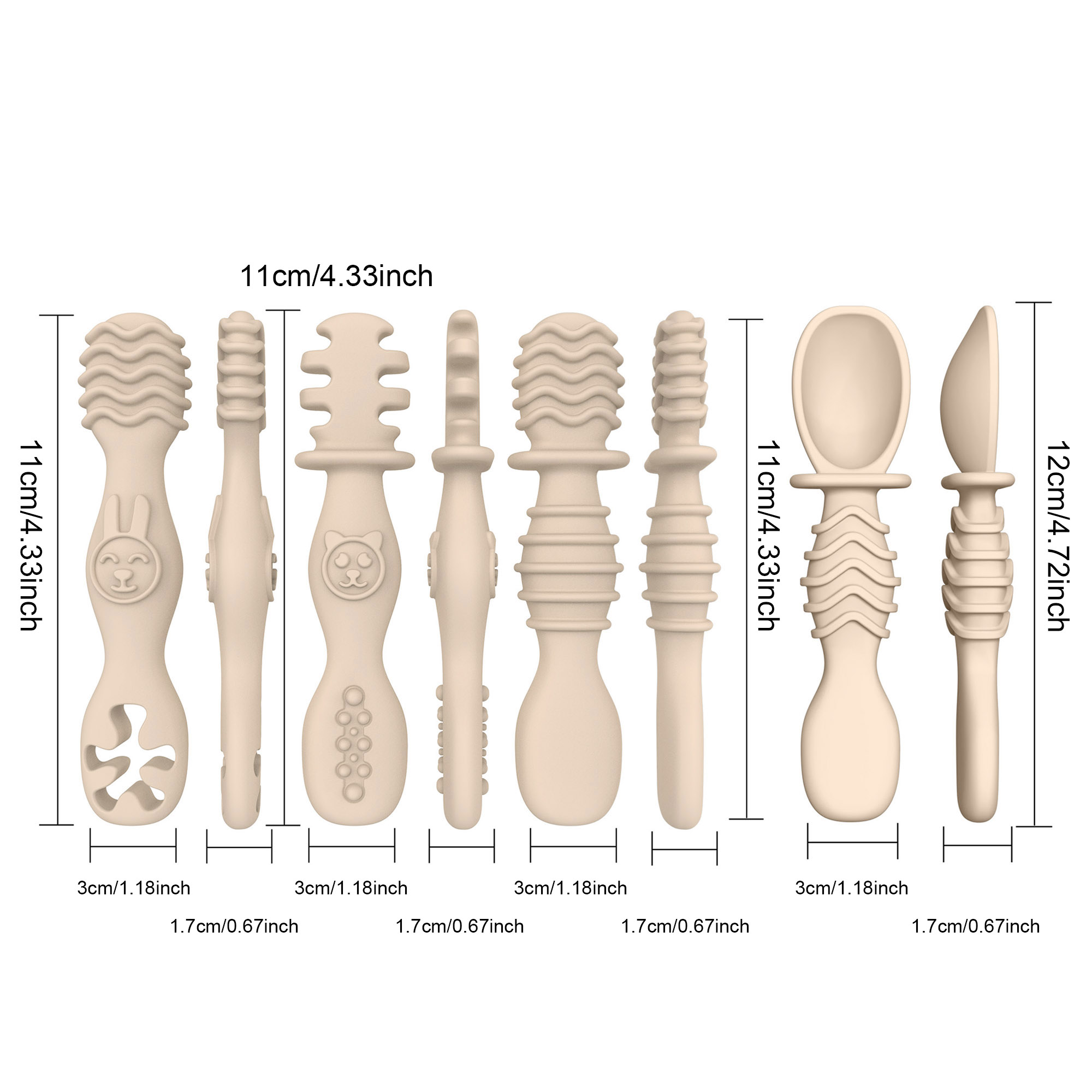4 sztuki silikonowych łyżeczek – Baby Food For 7 Month Old recenzja i cena